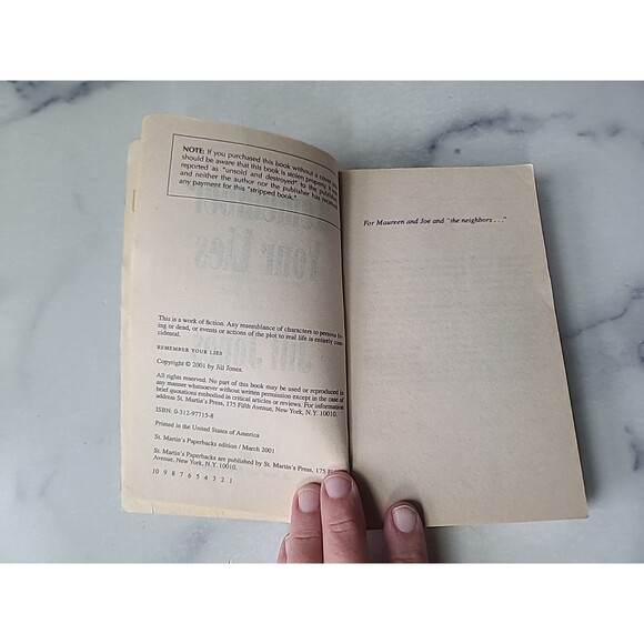 Remember Your Lies by Jill Jones (2001, Mass Market) - Picture 4 of 10